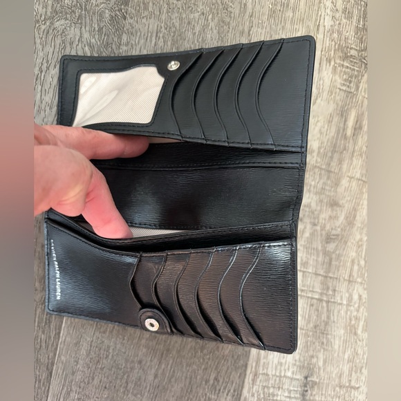 Ralph Lauren Black Leather Cardholder Wallet - Picture 8 of 16